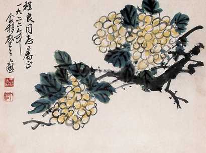 王个簃 1966（丙午）年作 绣球 镜心